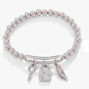 🩷🩷NWT-ALEX + ANI,  SUPER CUTE Pavé Lock + Key Stretch Bracelet🩷🩷